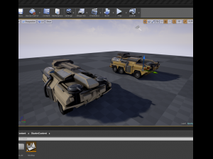 amphibious tank rigged Model 3D