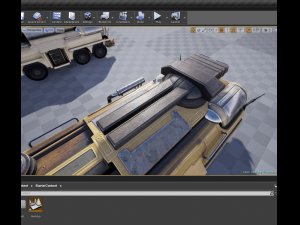amphibious tank rigged Model 3D