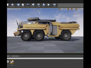 amphibious tank rigged Model 3D