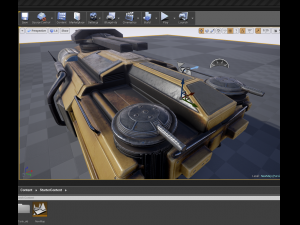 amphibious tank rigged Model 3D