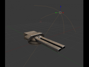 tank cannon Modelo 3D
