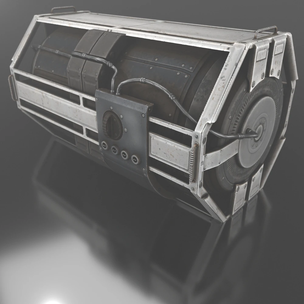 emergency backup generator 3D Model .c4d .max .obj .3ds .fbx .stl .blend 