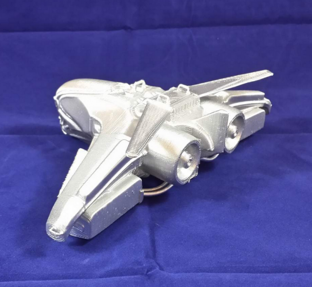 intergalactic spaceship 3d-printable 3D Baskı Modeli .c4d .max .obj .3ds .fbx .stl .blend 