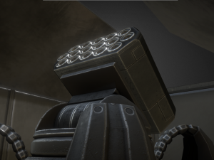 futuristic air defense tower animated 3D Модель
