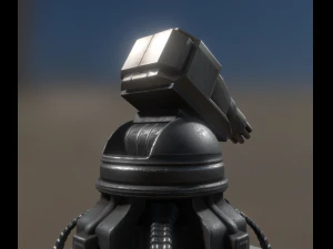 futuristic gatling tower 3D Model