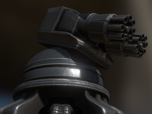 futuristic gatling tower 3D Модель