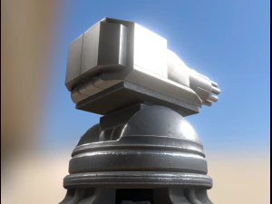 futuristic gatling tower 3D Model