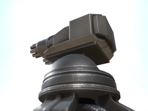 futuristic gatling tower 3D Модель