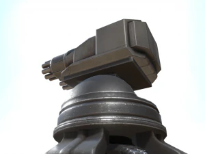 futuristic gatling tower 3D Model