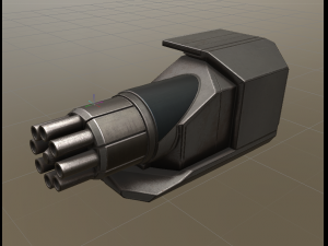 futuristic gatling tower 3D Модель