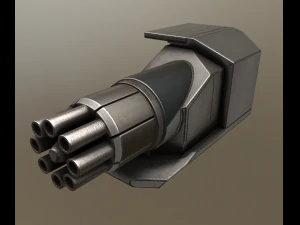 futuristic gatling tower 3D Model