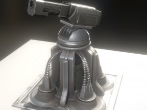 heavy tower animated 3D Model