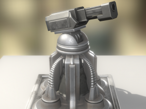 heavy tower animated 3D Model