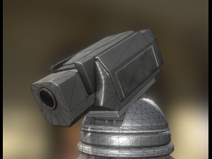 heavy tower animated 3D Model