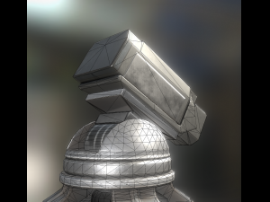 heavy tower animated 3D Model