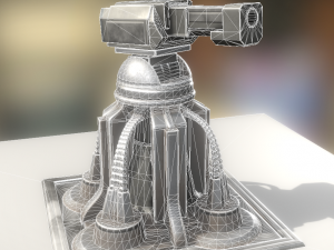 heavy tower animated 3D Model