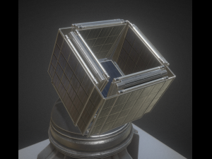 solar power tower animated and game ready Modelo 3D