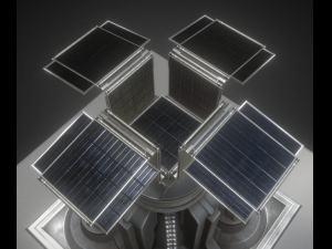 solar power tower animated and game ready Modelo 3D