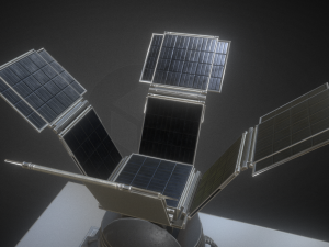 solar power tower animated and game ready Modelo 3D