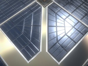 futuristic solar power module Model 3D