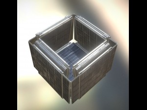 futuristic solar power module Model 3D