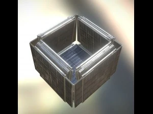 futuristic solar power module 3D Model
