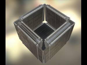 futuristic solar power module Model 3D