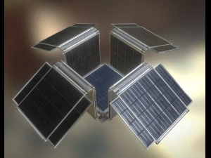 futuristic solar power module 3D Model