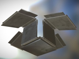 futuristic solar power module Model 3D
