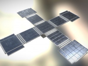 futuristic solar power module Model 3D