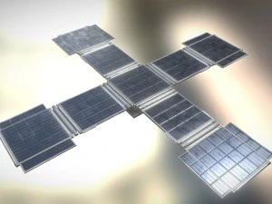 futuristic solar power module 3D Model