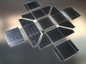futuristic solar power module Model 3D