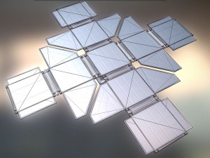 futuristic solar power module Model 3D