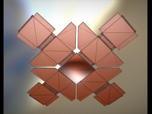 futuristic solar power module Model 3D