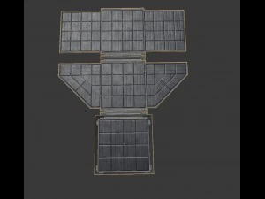 futuristic solar power module 3D Model