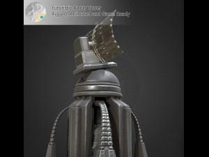 futuristic radar tower 3D Model