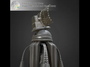 torre radar futuristica Modello 3D
