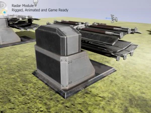 moduł radarowy Model 3D