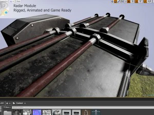 moduł radarowy Model 3D