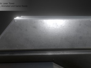 futuristic laser tower 3D 模型