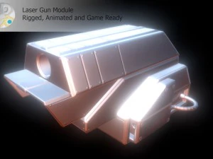 modulo laser Modello 3D