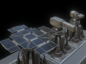 futuristic tower set 3D Модель