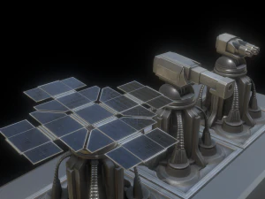 futuristic tower set 3D Model