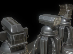 futuristic tower set 3D Model