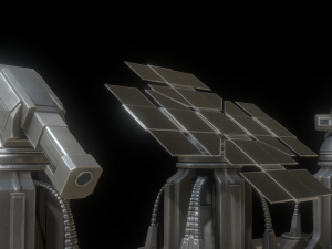 futuristic tower set 3D Модель