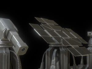 futuristic tower set 3D Model