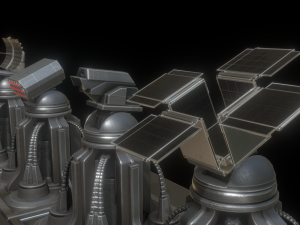 futuristic tower set 3D Модель