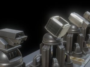 futuristic tower set 3D Модель