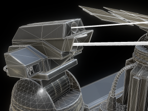 futuristic tower set 3D Модель
