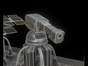 futuristic tower set 3D Model
